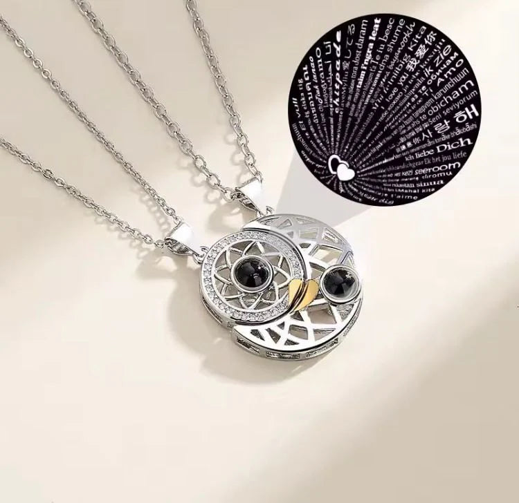 Collar Sol y Luna para Pareja